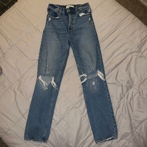 Abercrombie and Fitch The 90s Straight Ultra High Rise